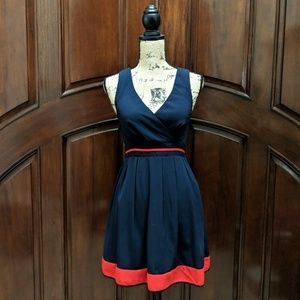 Modcloth Shoreline Simplicity Blue V-neck Dress